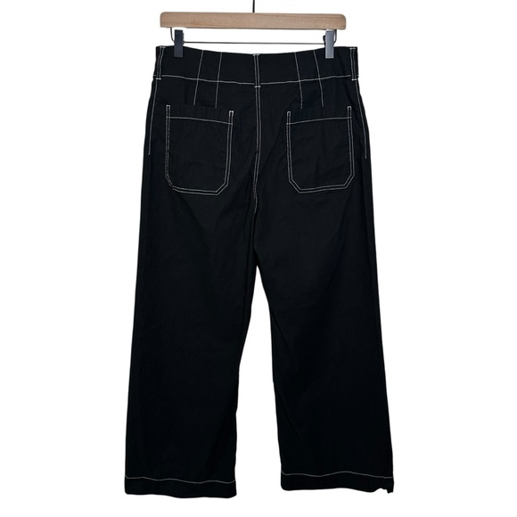 MAEVE The Colette Crop Wide-Leg Pants Contrast-Stitch Edition Size 31 Boho - Picture 2 of 10